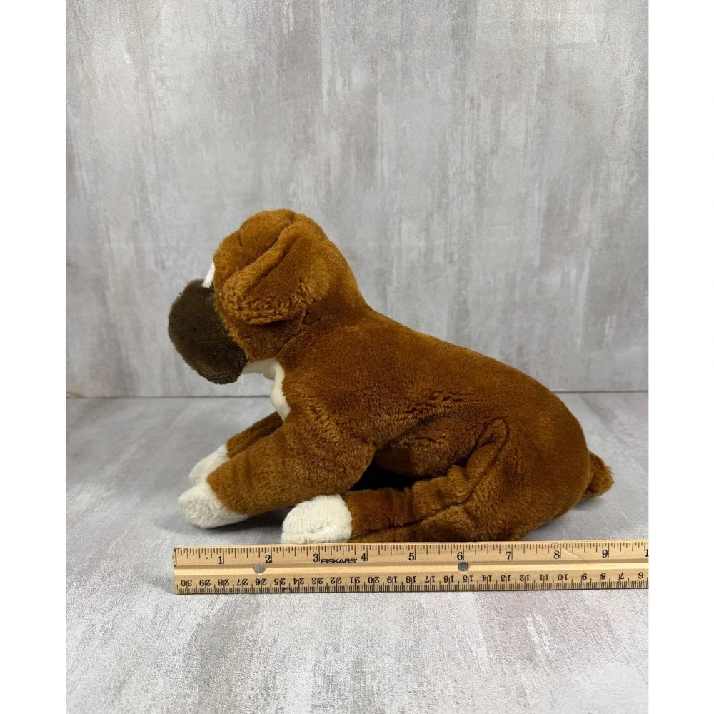 Animal Alley Boxer Dog Plush Toys R Us Brown White Stuffed Animal 9 Inch